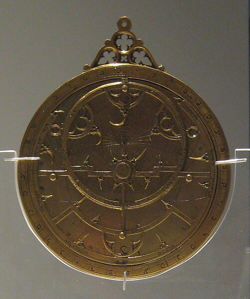 檔案:British Museum Hebrew astrolabe.jpg