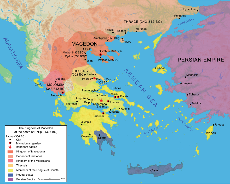 檔案:Map Macedonia 336 BC-en.svg