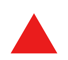 檔案:Red triangle with thick white border.svg