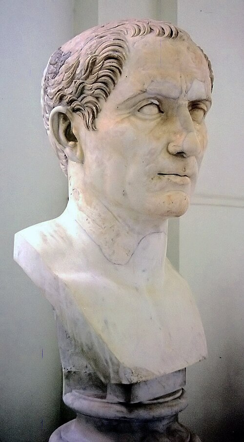 檔案:Bust of Gaius Iulius Caesar in Naples.jpg